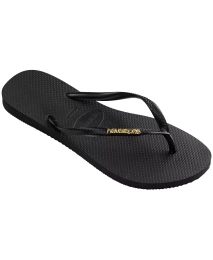 Женские сандалии Havaianas Slim Logo Metallic Slip On