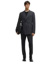 Мужской костюм Hugo Boss Patterned Slim-Fit