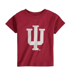 Футболка с большим логотипом для малышей Two Feet Ahead Boys and Girls Crimson Indiana Hoosiers