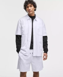 Мужская модель One Shirt с коротким рукавом и застежкой спереди, эксклюзивно в Macy's