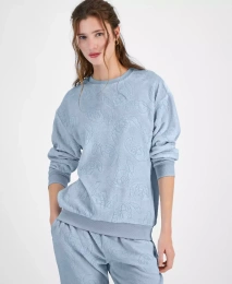 Свитшот Disney Juniors' Stitch с тиснением из велюра