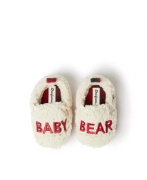 Тапочки Dearfoams Baby Boys Buffalo Check Bear с закрытым задником