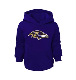 Outerstuff Малыши Мальчики и Девочки Фиолетовый Baltimore Ravens Логотип Пуловер Толстовка
