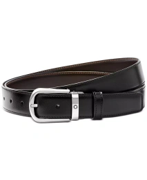 Мужской ремень Montblanc Horseshoe Buckle с двусторонней пряжкой из кожи