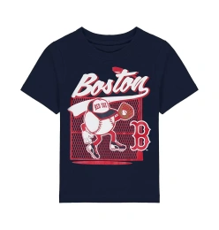 Футболка Outerstuff Infant Boys and Girls Navy Boston Red Sox On the Fence