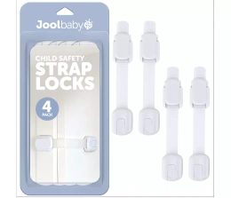 Jool Baby многофункциональный ремень безопасности для шкафов, холодильников, ящиков, набор из 4 защитных клеев