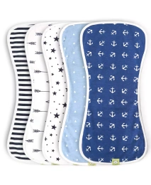 KeaBabies 5pk Urban Baby Burp Cloths, органические салфетки для срыгивания для младенцев, салфетки для срыгивания для девочек и мальчиков