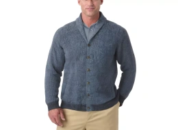 Свитер-кардиган с воротником-шалью большого размера для высоких женщин