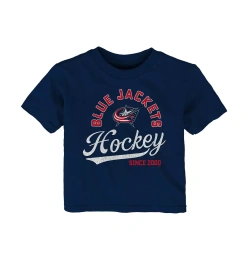 Футболка Outerstuff Infant Boys and Girls Navy Columbus Blue Jackets Take The Lead