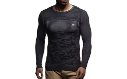 Мужской вязаный пуловер Leif Nelson LN1645