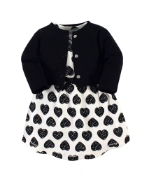 Платье и кардиган из органического хлопка для девочек от «Toddled by Nature»