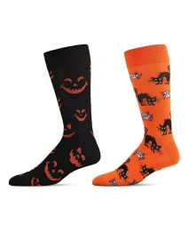 Мужские носки MeMoi Halloween Pair Novelty, упаковка из 2 шт.