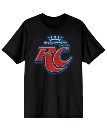 Мужская футболка Yoo-hoo RC Cola Classic Logo Black Graphic Tee-Small