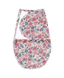 Hudson Baby для новорожденных девочек, плюшевая пеленка из искусственного меха, розово-голубой с красивым цветочным рисунком, 0-3 месяца