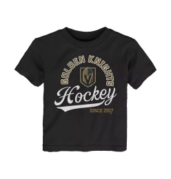 Футболка Outerstuff для мальчиков и девочек черная Vegas Golden Knights Take the Lead