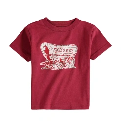 Футболка с большим логотипом для малышей Two Feet Ahead Boys and Girls Crimson Oklahoma Sooners