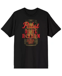 Кружка Pabst Blue Ribbon Big & Tall с пеной и логотипом, черная, с графическим принтом, 4XL