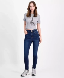 Dollhouse Curvy Узкие джинсы с высокой посадкой и двойной застежкой на пуговицы