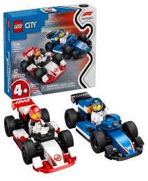 LEGO® City F1 Williams Racing и гоночные автомобили Haas F1, конструктор, 60464, 92 детали