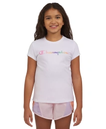 Футболка с короткими рукавами и графическим принтом Champion Big Girls