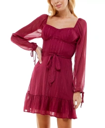 Платье As U Wish Juniors с оборками и расклешенным подолом