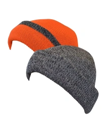 Мужская двусторонняя трикотажная кепка MUK LUKS Quietwear, коричневый камуфляж/пламя, коричневый/пламя, один размер