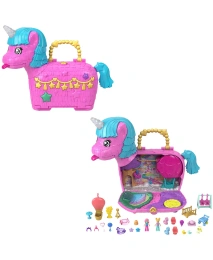 Игровой набор Polly Pocket Unicorn Partyland с 2 микрокуклами