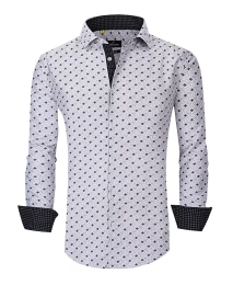 Мужская рубашка Azaro Uomo Slim Fit Business Nautical Button Down