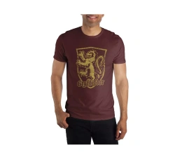 Мужская футболка с логотипом Гарри Поттера Гриффиндора бордового цвета, размер L