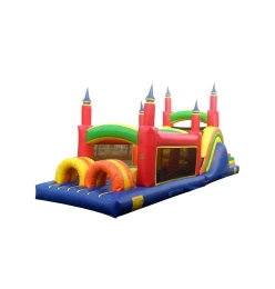 Jumporange Commercial Grade 40' Rainbow Mega надувная полоса препятствий, 2 шт. (красный/желтый/синий)