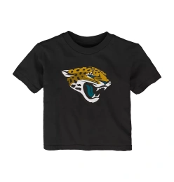 Футболка Outerstuff Baby Boys and Girls Black Jacksonville Jaguars Primary Logo