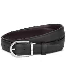 Ремень Montblanc Horseshoe Buckle двусторонний из кожи