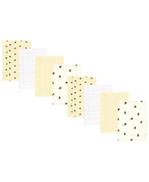 Пеленки для срыгивания Hudson Baby для мальчиков и девочек из хлопка и полиэстера, 8 шт. в упаковке, Honey Bee, один размер