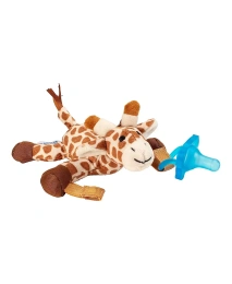 Держатель для пустышки и прорезыватель для зубов Dr. Browns Baby Lovey, мягкая игрушка с соской