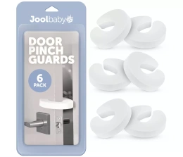 Защитные щитки для дверей Jool Baby Toddler от защемления пальцев — защищают детей от травм и защемления, мягкая пена EVA, безопасность без повреждений (6 шт. в упаковке)