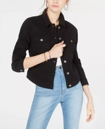 Черная джинсовая куртка High-Low от Tinseltown Juniors