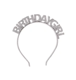 Серебряная повязка на голову для девочки Sweet Wink Child на день рождения