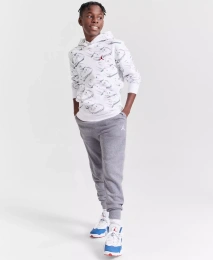 Толстовка Jordan Big Boys 23 Fadeaway Fleece Hoodie и спортивные штаны MJ Brooklyn Fleece Essentials