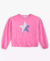 Толстовка Epic Threads Little & Big Girls со звездами и пайетками, созданная для Macy's