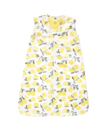 Hudson Baby Baby Girls Hudson Plush Faux Fur Sleeping Bag, Wearable Blanket, Lemon, 0-6 Months