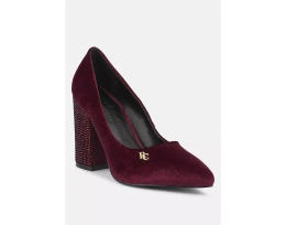 Туфли-лодочки Rag & Co Cyber-Girl на черном каблуке со стразами