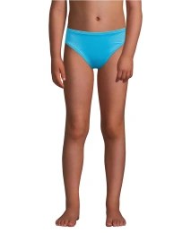 Lands' End Child Girls Plus size Chloril Resistance Bikini Swimsuit Bottoms