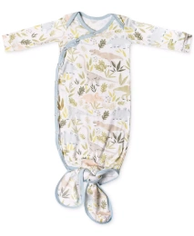 Платье для новорожденного с узлом цвета медного жемчуга