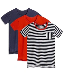 Mightly Girls 3pk Fair Trade органический хлопок удлиненные футболки