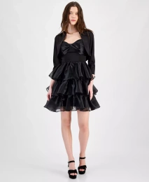 Атласный открытый спереди болеро City Studios Juniors