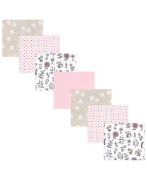 Комплект одеял для новорожденных девочек Hudson Baby из хлопка и полиэфирной фланели, Dandelion Wish, один размер