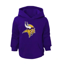 Outerstuff Малыши Мальчики и Девочки Фиолетовый Minnesota Vikings Логотип Пуловер Толстовка