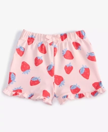 Шорты First Impressions Baby Girls Strawberry-Print, эксклюзивно в Macy's