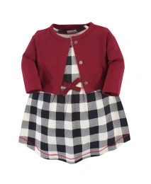 Комплект из 2 предметов: платье и кардиган из органического хлопка для девочек от Touched by Nature