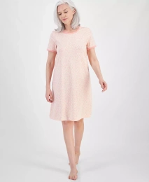 Женская рубашка для сна с коротким рукавом Charter Club